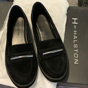 New in Box Black Suede Loafers